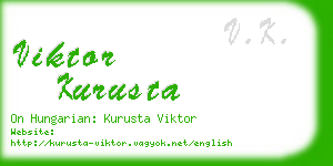 viktor kurusta business card